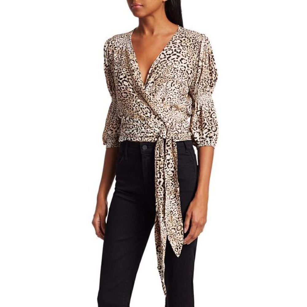Faithfull The Brand
Bisset Leopard Print Wrap Top Blouse Size 6 - Picture 3 of 9